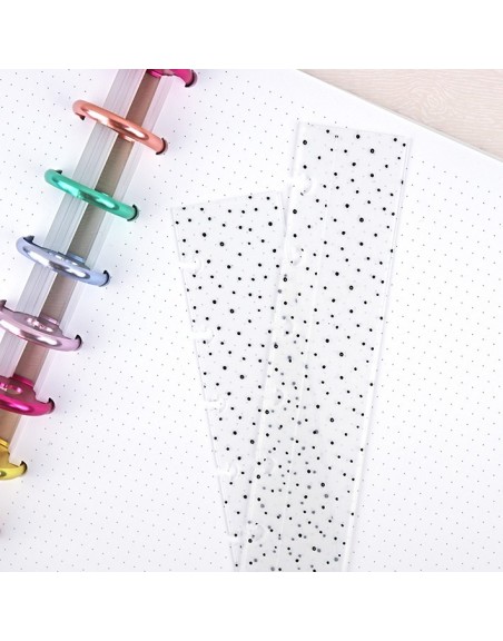 Disc binder guide Black dots A5