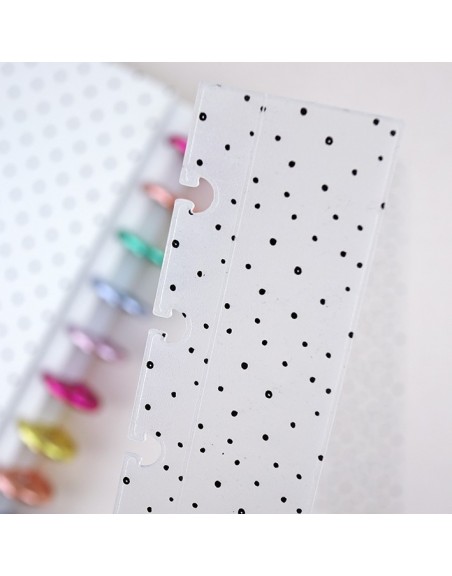 Disc binder guide Black dots A5