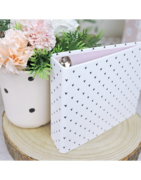 4x4" binder Corazones | Rita's Diary