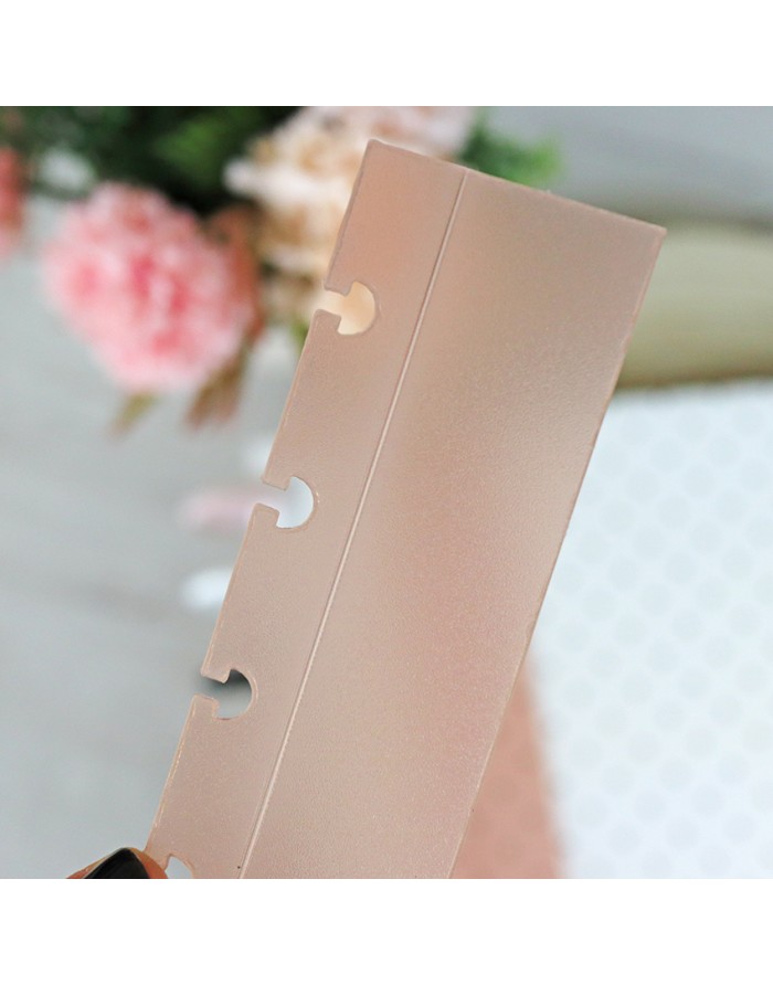 A5 DISC binder guide Rosa Translúcido. Pack of 2