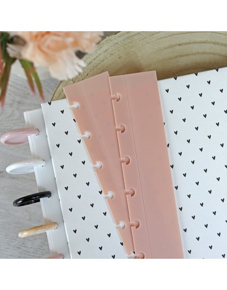 XL DISC binder guide Rosa Opaco. Pack of 2