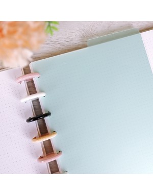 Set A5 DISC planner dividers Menta Translúcido