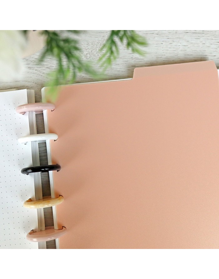 Set DISCO planner dividers opaque pink Set DISCO planner dividers opaque pink