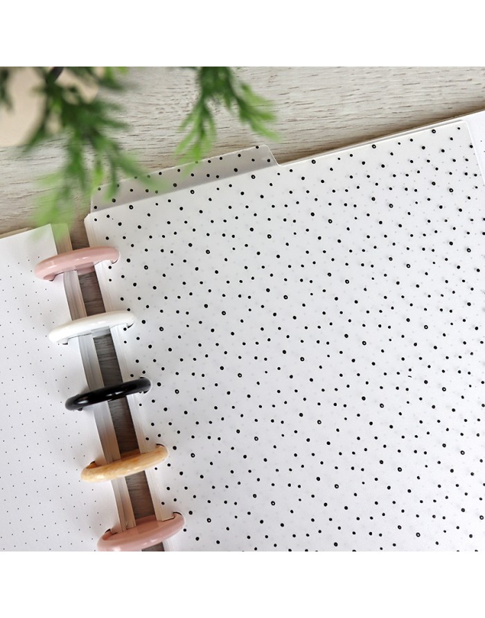 Set DISCO planner dividers black dots Set DISCO planner dividers black dots