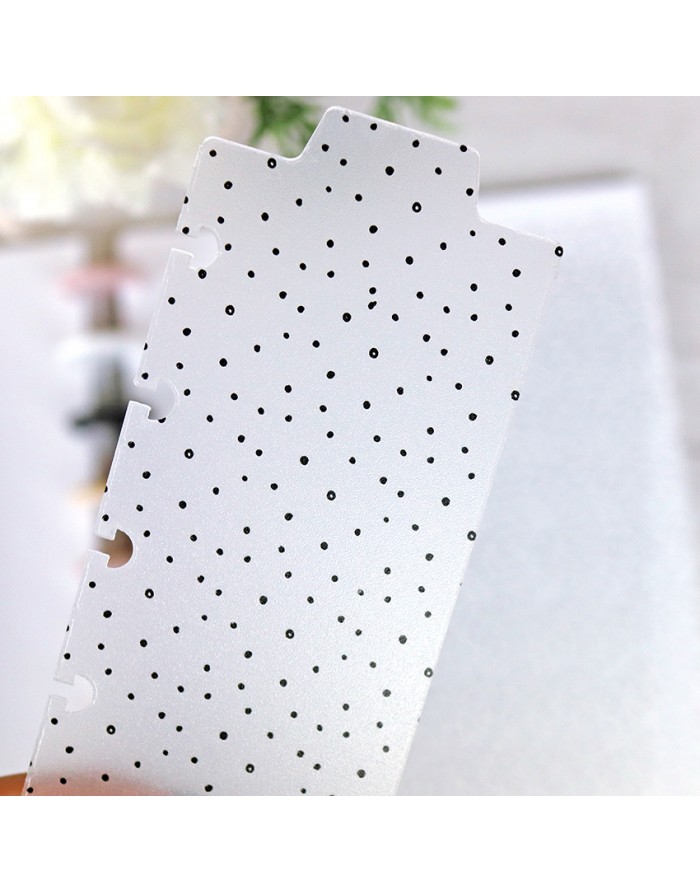 Set DISCO planner dividers black dots Set DISCO planner dividers black dots