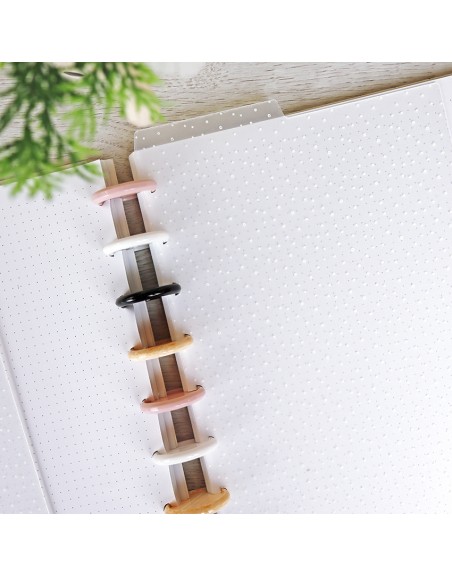 Set A5 DISC planner dividers Topos Blancos