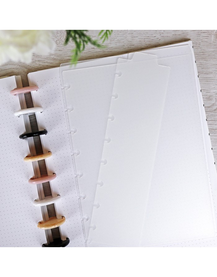 Set DISCO planner dividers white dots Set DISCO planner dividers white dots