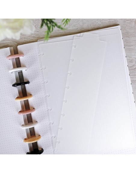 Set A5 DISC planner dividers Topos Blancos