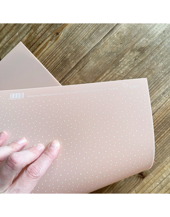 Rosa Puntos Extra thick Opaque polypropylene