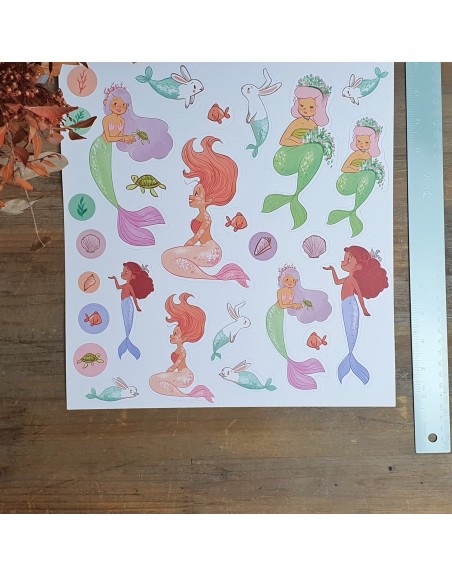 Purpurina 12x12" paper pad | Garbancita Alicia design