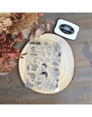 Purpurina clear stamps set | Garbancita Alicia