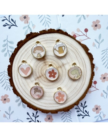 Patio metallic charms