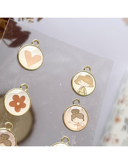 Patio metallic charms