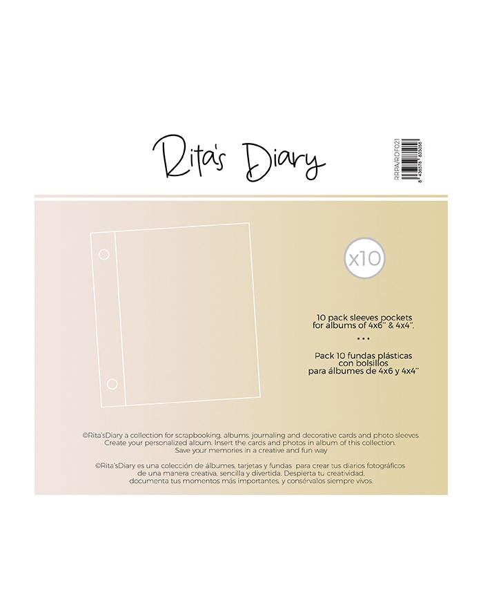 3x4" 1-pocket sleeves for Rita's Diary