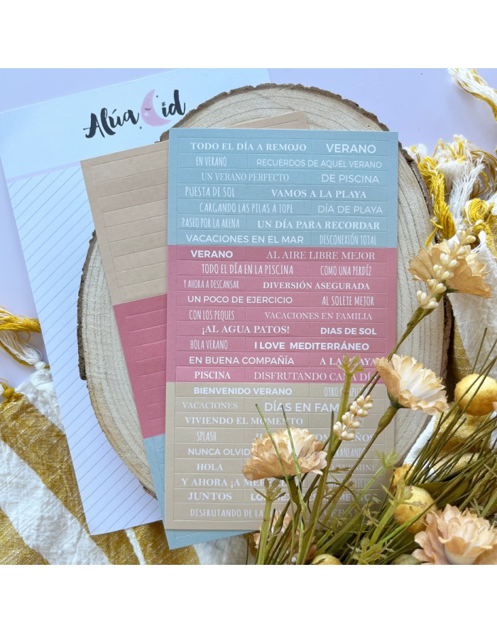 Playa o Piscina stickers set by Alúa Cid