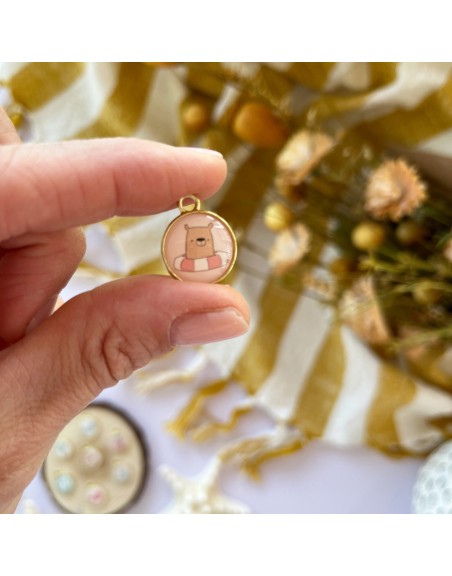 Playa o Piscina metallic charms