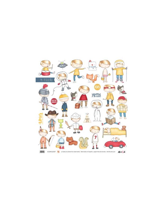 Sticker 12x12", A.Cid, A la montaña