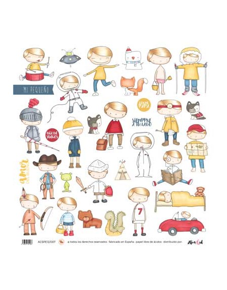 Sticker 12x12", A.Cid, A la montaña