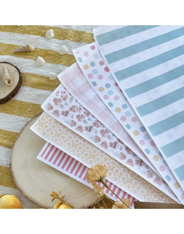 Vichy binding fabric sheet | Playa o...