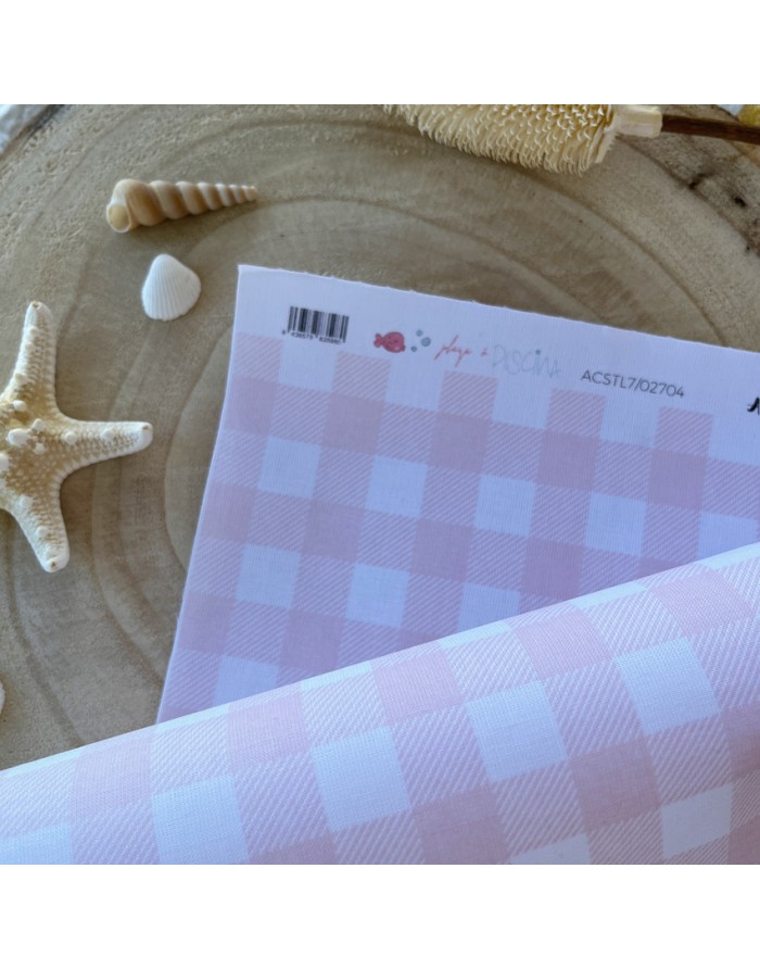 Vichy binding fabric sheet | Playa o piscina collection by Alúa Cid