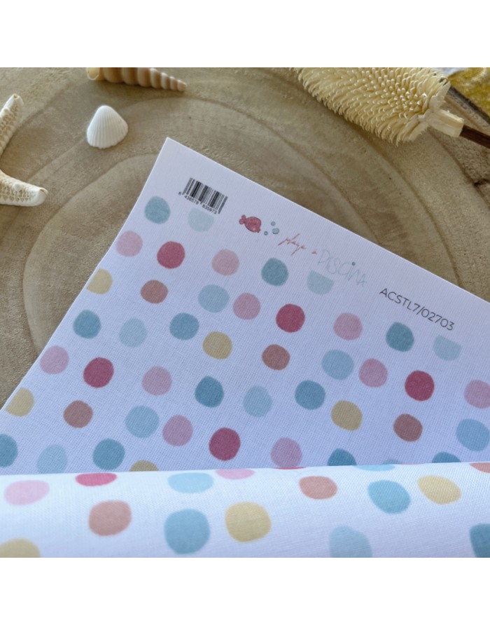 Topitos de verano binding fabric sheet | Playa o piscina collection by Alúa Cid