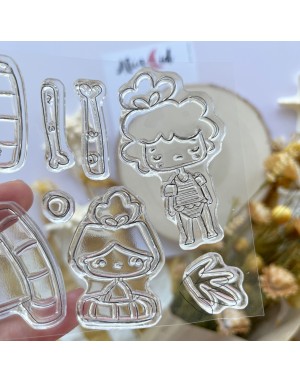 Día de piscina clear stamps set | Alúa Cid 2