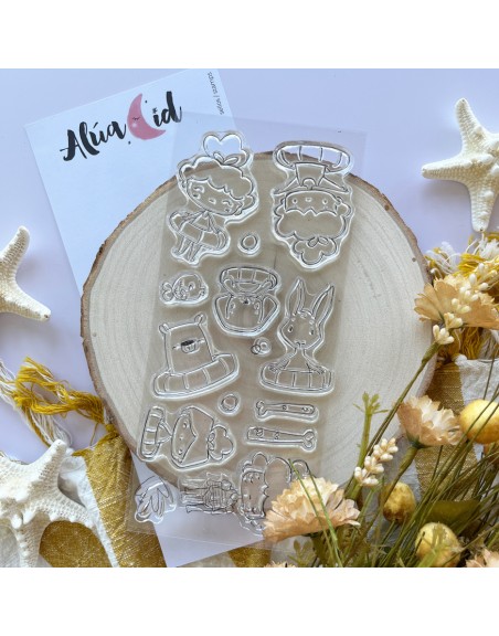 Día de piscina stamp set