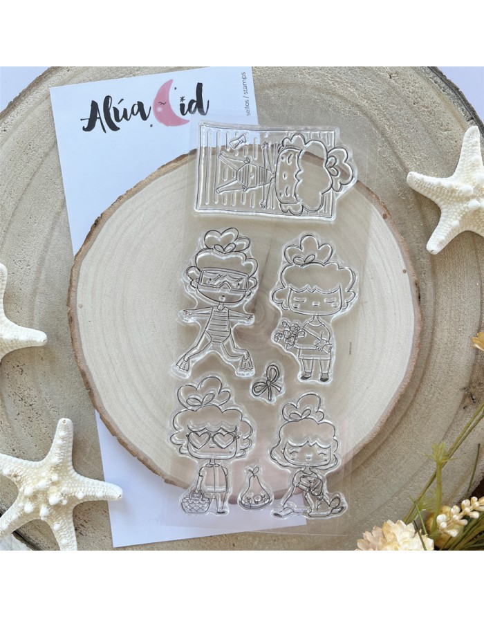 Vamos a la playa clear stamps set |...