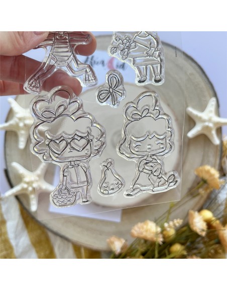 Vamos a la playa clear stamps set | Alúa Cid
