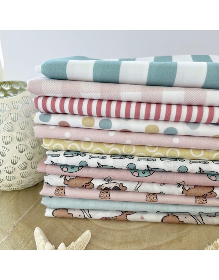5m Topitos en rosa printed fabric |... 5m Topitos en rosa printed fabric |...