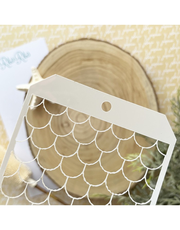 Escamas stencil | Alúa Cid design