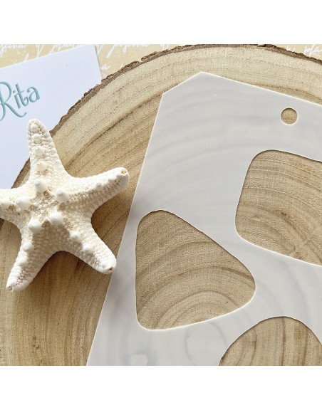 Cabin stencil - 'Playa o piscina'