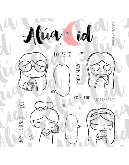 Molomazo clear stamps set | Alúa Cid