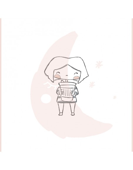 Coffee lover fabric panel - LQY+Q