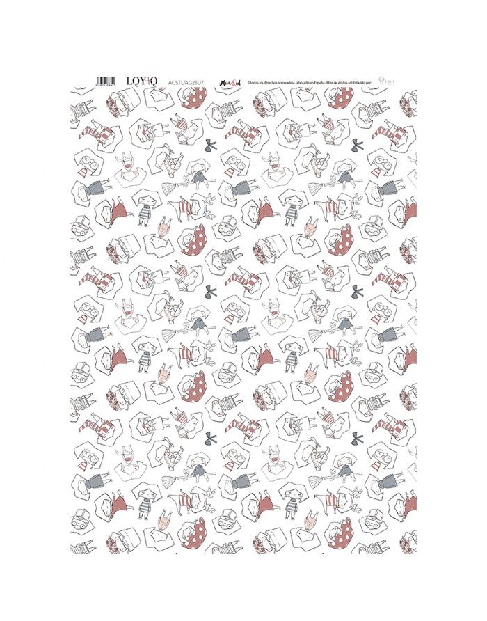 Maravillas binding fabric sheet | LQY+Q collection by Alúa Cid