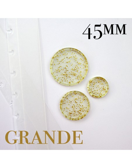 Gold glitter binding disc