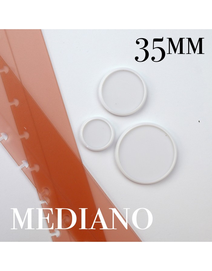 White medium discs for binding White medium discs for binding