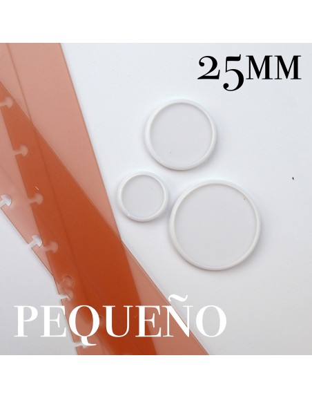 White small discs for binding