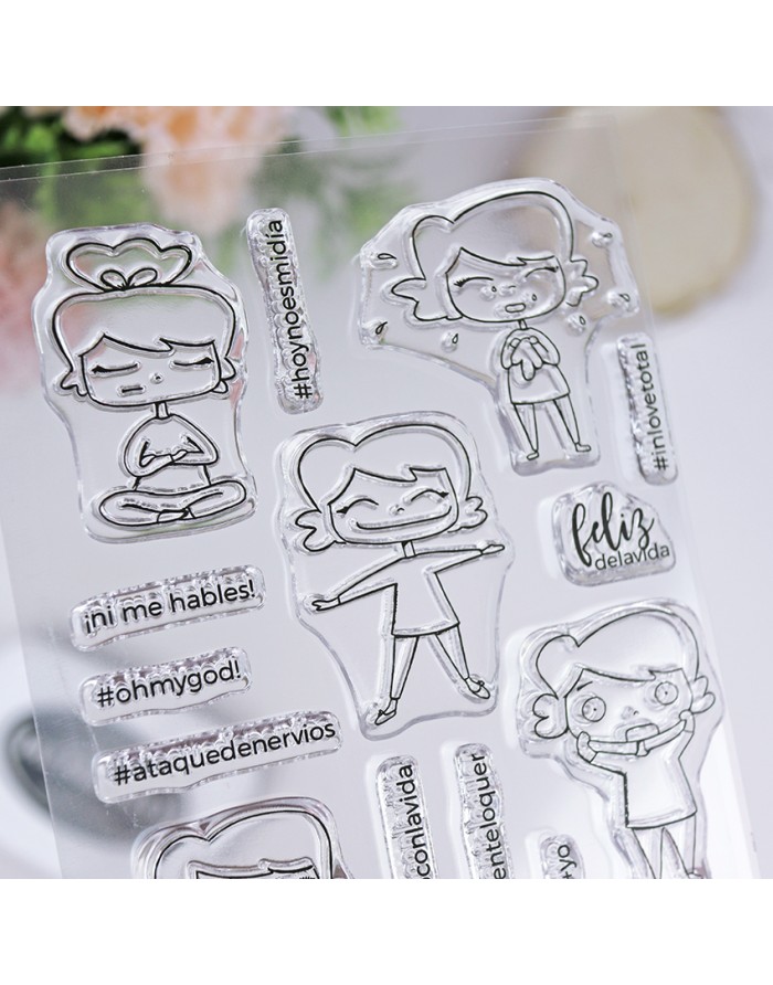 Esta semana clear stamps set | Alúa Cid