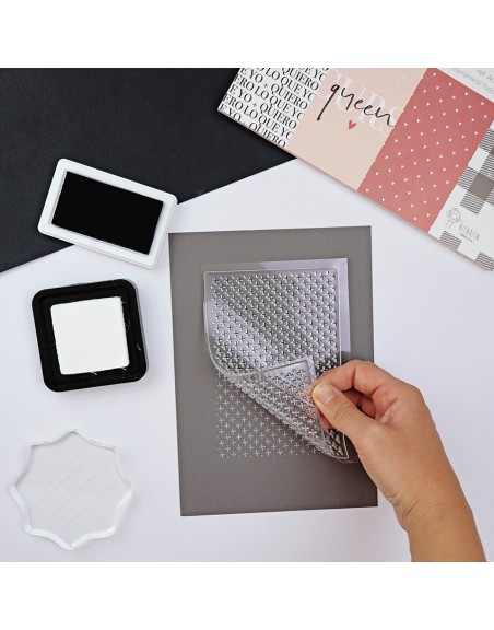 Fondo + clear stamp | Alúa Cid