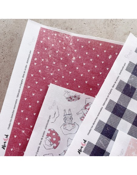 El amor LQY+Q binding fabric sheet | Alúa Cid design