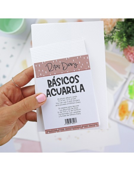 Pack of basic Watercolor cards