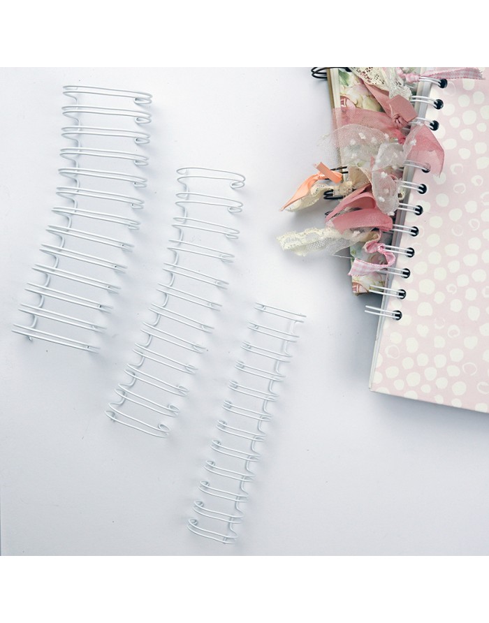 White Wire-o 1+1/4''