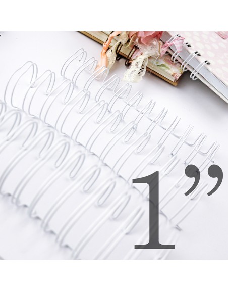 White Wire-o 1''