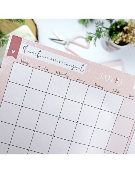 LQY+Q Horizontal monthly Desk pad | LQY+Q collection by Alúa Cid