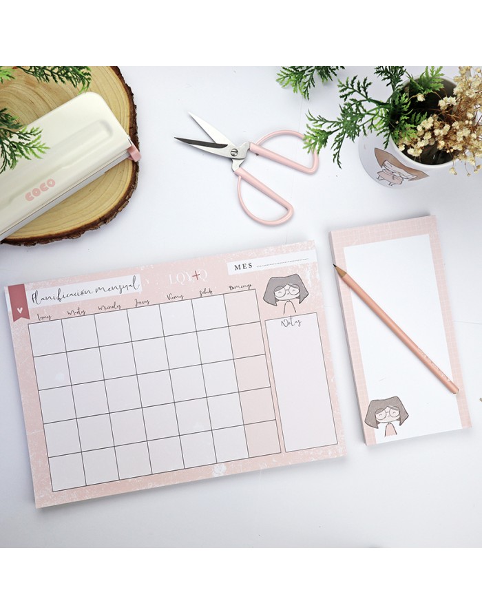 LQY+Q | Horizontal monthly Desk pad