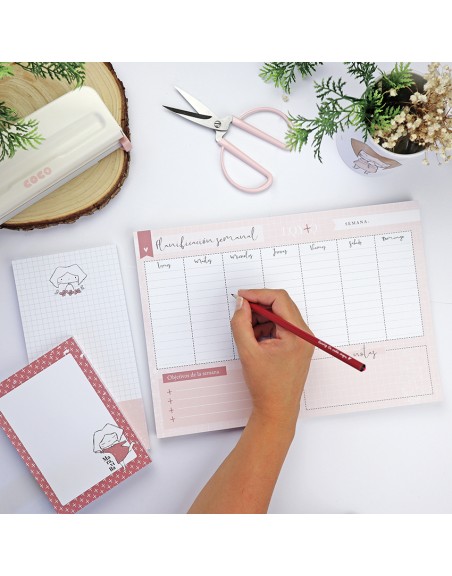 LQY+Q | Horizontal weekly Desk pad