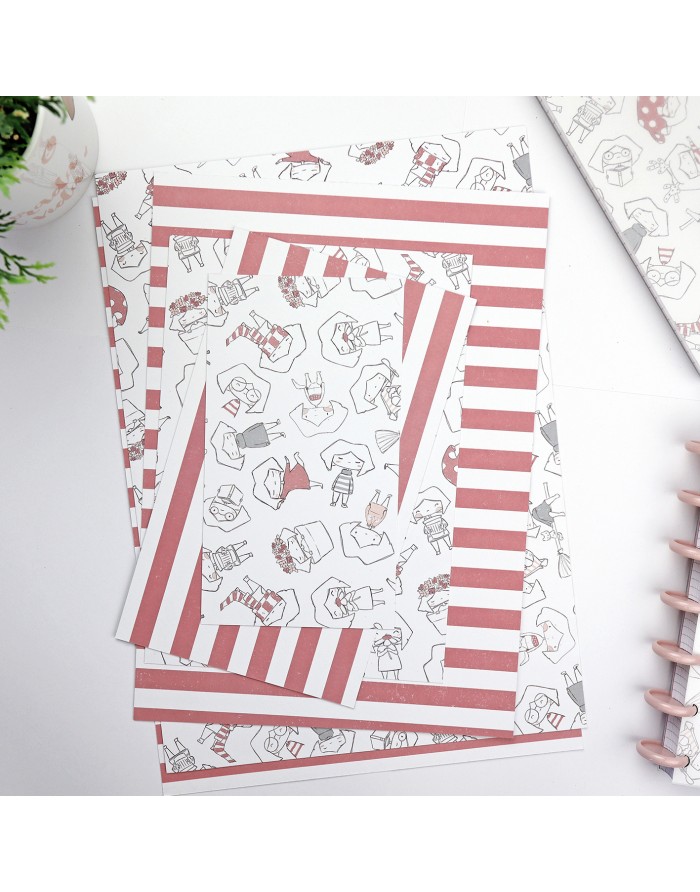 Set of 2 printed sheet 'Maravillas' Set of 2 printed sheet 'Maravillas'