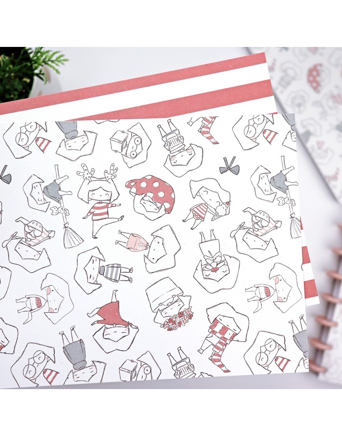 Set of 2 printed sheet 'Maravillas' Set of 2 printed sheet 'Maravillas'