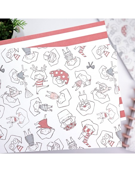 Set of 2 printed sheet 'Maravillas'